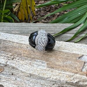 Judith Ripka Sterling Silver Cocktail Ring